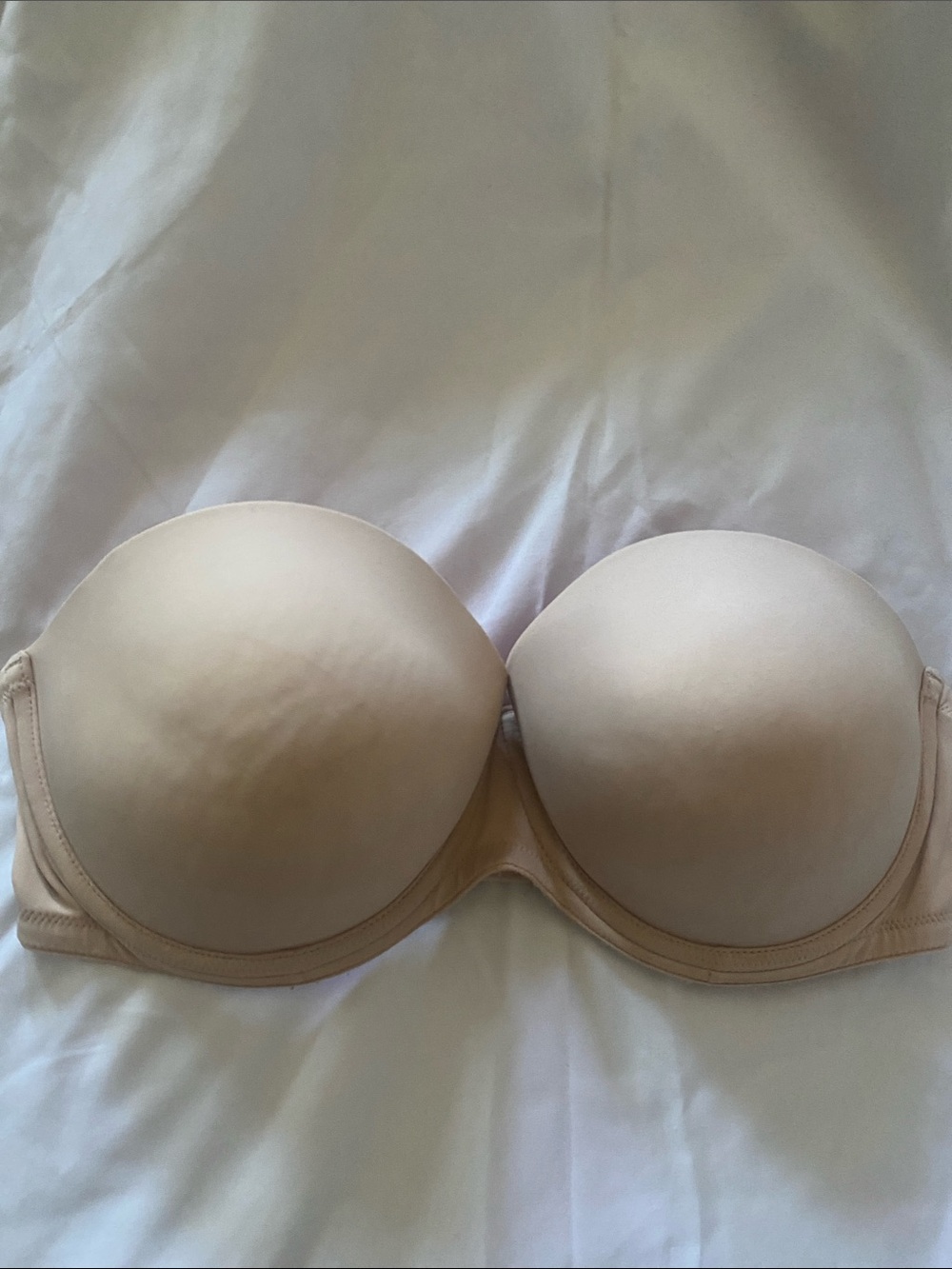 PINK Victoria's Secret Strapless Nude T-Shirt Bra Size 36D